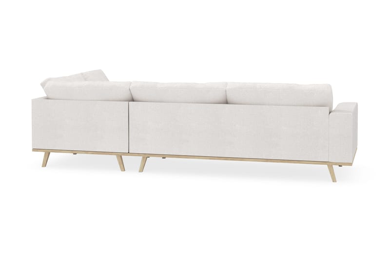 Copenhagen 4-istuttava Oikeakätinen L-muotoinen Divaanisohva Bouclélla - Valkoinen - Huonekalut - Sohva - Divaanisohva - 4 istuttava sohva divaanilla