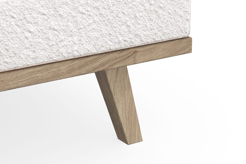 Copenhagen 4-istuttava Oikeakätinen L-muotoinen Divaanisohva Bouclélla - Valkoinen - Huonekalut - Sohva - Divaanisohva - 4 istuttava sohva divaanilla