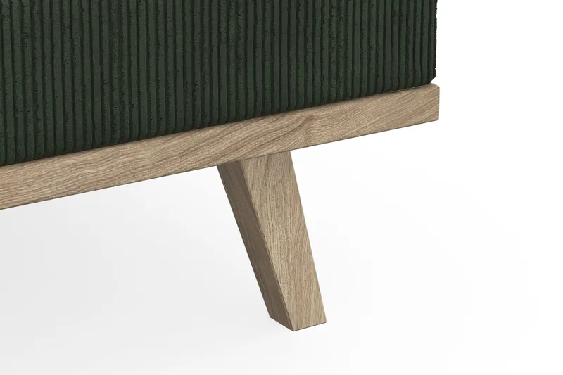 Copenhagen 4-istuttava Oikeakätinen L-muotoinen Divaanisohva Manchester-kankaalla - Tummanvihreä - Huonekalut - Sohva - Divaanisohva - 4 istuttava sohva divaanilla