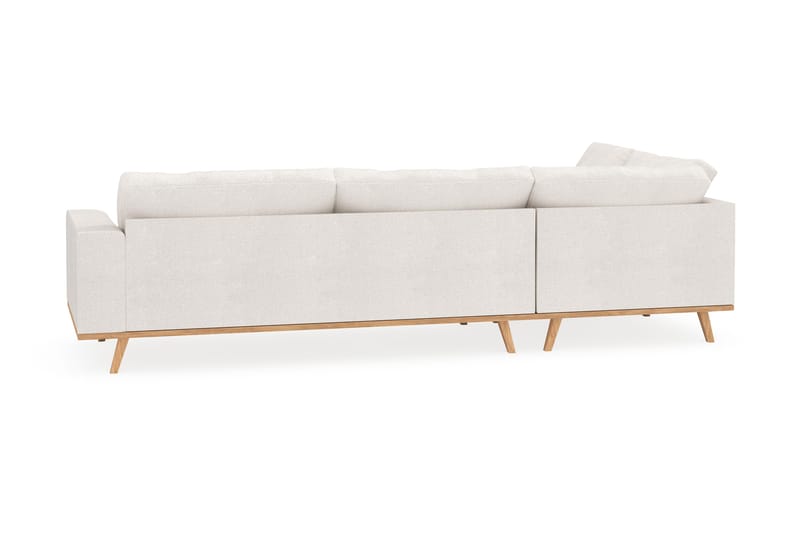 Copenhagen 4-istuttava Vasenkätinen L-muotoinen Divaanisohva Bouclélla - Valkoinen - Huonekalut - Sohva - Divaanisohva - 4 istuttava sohva divaanilla