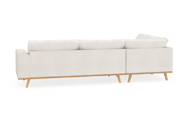 Copenhagen 4-istuttava Vasenkätinen L-muotoinen Divaanisohva Bouclélla - Valkoinen - Huonekalut - Sohva - Divaanisohva - 4 istuttava sohva divaanilla
