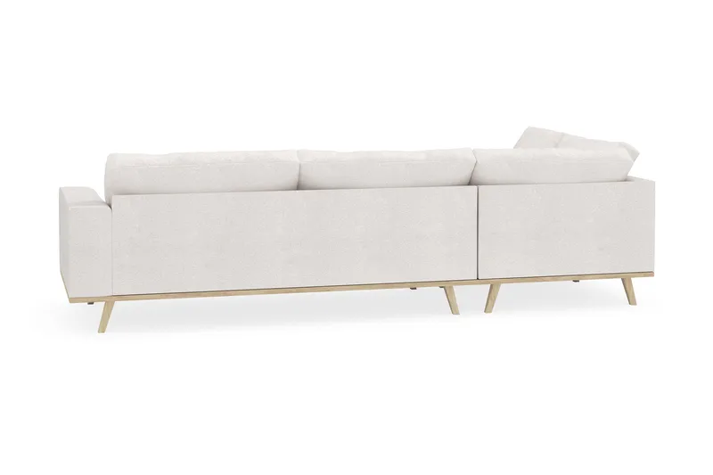 Copenhagen 4-istuttava Vasenkätinen L-muotoinen Divaanisohva Bouclélla - Valkoinen - Huonekalut - Sohva - Divaanisohva - 4 istuttava sohva divaanilla