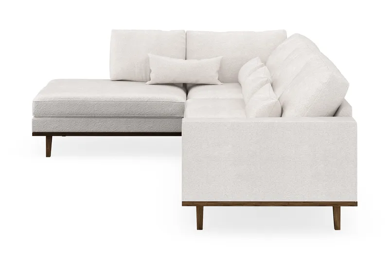 Copenhagen 4-istuttava Vasenkätinen L-muotoinen Divaanisohva Bouclélla - Valkoinen - Huonekalut - Sohva - Divaanisohva - 4 istuttava sohva divaanilla