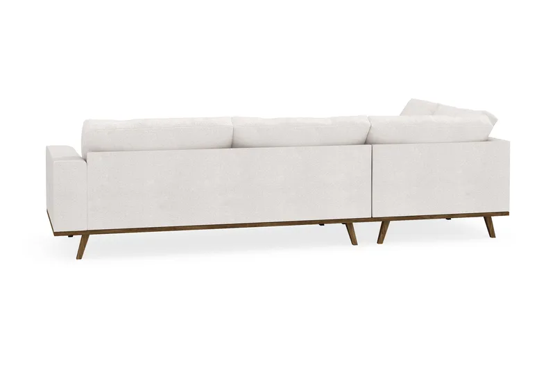 Copenhagen 4-istuttava Vasenkätinen L-muotoinen Divaanisohva Bouclélla - Valkoinen - Huonekalut - Sohva - Divaanisohva - 4 istuttava sohva divaanilla