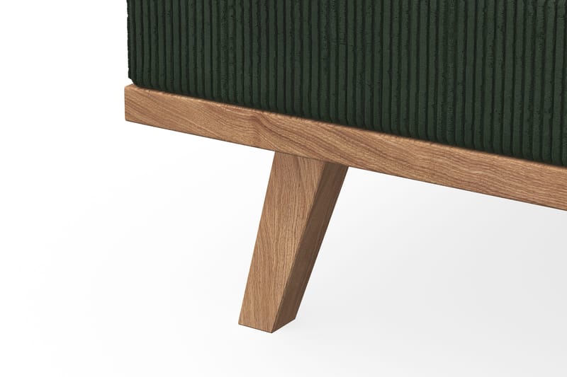 Copenhagen 4-istuttava Vasenkätinen L-muotoinen Divaanisohva Manchester-kankaalla - Tummanvihreä - Huonekalut - Sohva - Divaanisohva - 4 istuttava sohva divaanilla