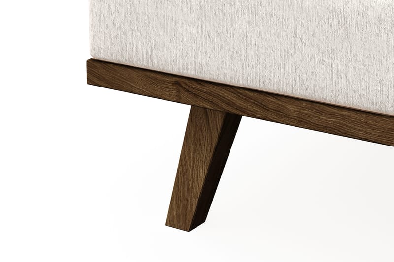 Copenhagen 4-istuttava Vasenkätinen L-muotoinen Divaanisohva Sametilla - Kermanvalkoinen - Huonekalut - Sohva - Divaanisohva - 4 istuttava sohva divaanilla