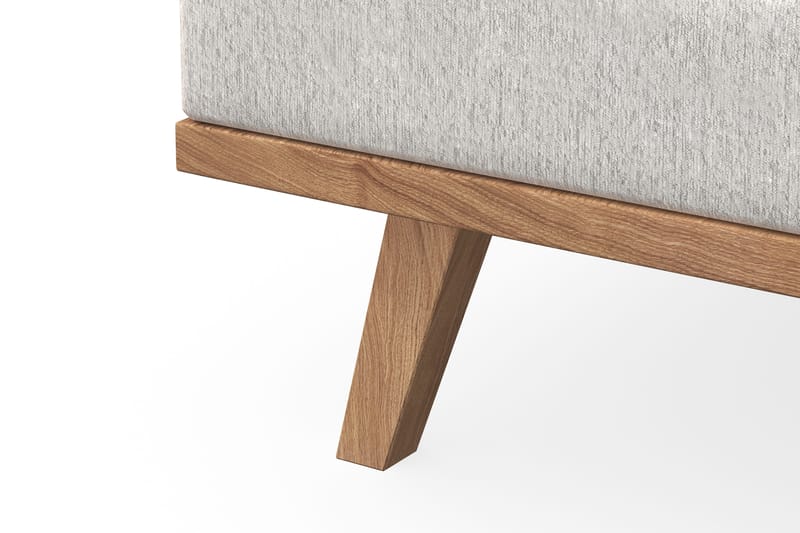 Copenhagen 4-istuttava Vasenkätinen L-muotoinen Divaanisohva Sametilla - Kermanvalkoinen - Huonekalut - Sohva - Divaanisohva - 4 istuttava sohva divaanilla