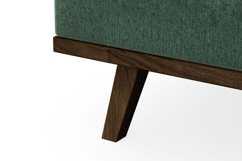 Copenhagen 4-istuttava Vasenkätinen L-muotoinen Divaanisohva Sametilla - Tummanvihreä - Huonekalut - Sohva - Divaanisohva - 4 istuttava sohva divaanilla