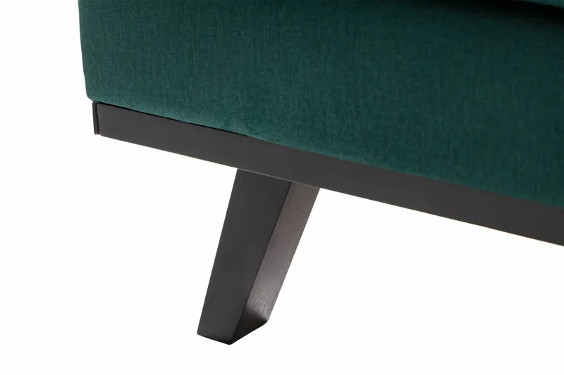 Copenhagen 4-istuttava Vasenkätinen L-muotoinen Divaanisohva Sametilla - Vihreä - Huonekalut - Sohva - Divaanisohva - 4 istuttava sohva divaanilla