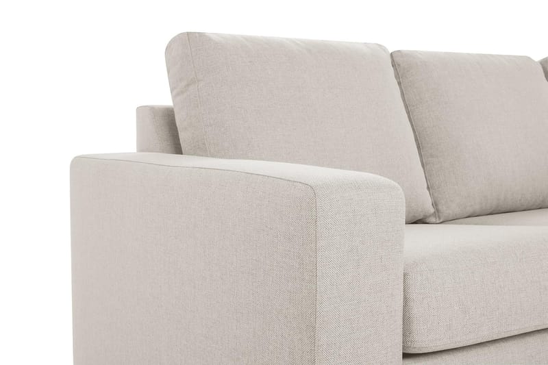 Crazy 3-istuttava Oikeakätinen L-muotoinen Divaanisohva Kankaalla - Beige - Huonekalut - Sohva - Divaanisohva