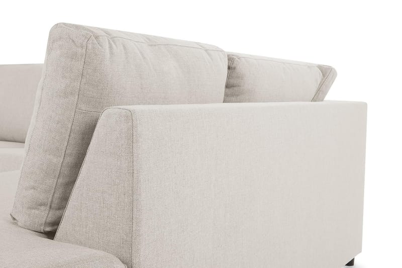 Crazy 3-istuttava Oikeakätinen L-muotoinen Divaanisohva Kankaalla - Beige - Huonekalut - Sohva - Divaanisohva
