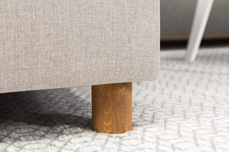 Crazy 3-istuttava Oikeakätinen L-muotoinen Divaanisohva Kankaalla - Beige - Huonekalut - Sohva - Divaanisohva - 2 istuttava sohva divaanilla