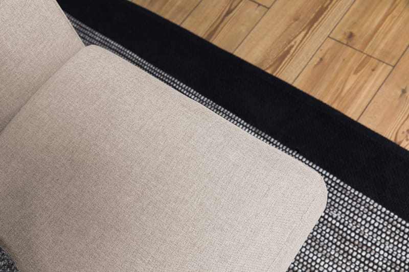 Crazy 3-istuttava Oikeakätinen L-muotoinen Divaanisohva Kankaalla - Beige - Huonekalut - Sohva - Divaanisohva - 2 istuttava sohva divaanilla