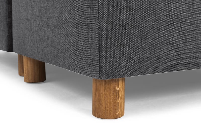 Crazy 3-istuttava Oikeakätinen L-muotoinen Divaanisohva Kankaalla - Tummanharmaa - Huonekalut - Sohva - Divaanisohva - 2 istuttava sohva divaanilla