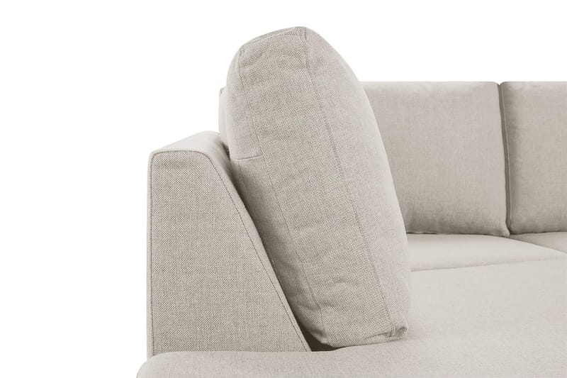 Crazy 3-istuttava Vasenkätinen L-muotoinen Divaanisohva Kankaalla - Beige - Huonekalut - Sohva - Divaanisohva
