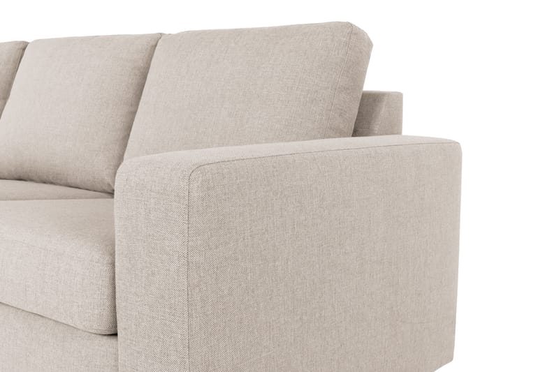 Crazy 3-istuttava Vasenkätinen L-muotoinen Divaanisohva Kankaalla - Beige - Huonekalut - Sohva - Divaanisohva
