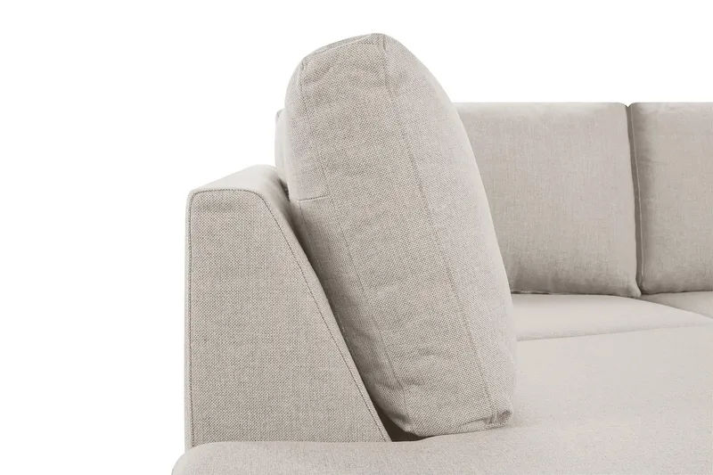 Crazy 3-istuttava Vasenkätinen L-muotoinen Divaanisohva Kankaalla - Beige - Huonekalut - Sohva - Divaanisohva - 2 istuttava sohva divaanilla