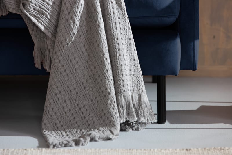 Samettisohva Elion 2,5:n ist avopäädyllä Oikea - Sininen - Huonekalut - Sohva - Divaanisohva - 2 istuttava sohva divaanilla