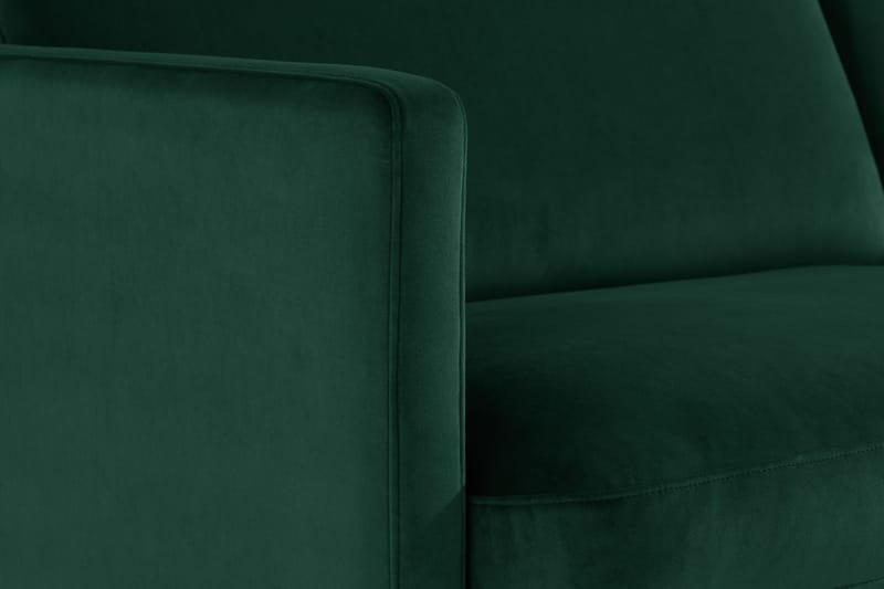 Samettisohva Elion 2,5:n ist avopäädyllä Oikea - Vihreä - Huonekalut - Sohva - Divaanisohva - 2 istuttava sohva divaanilla