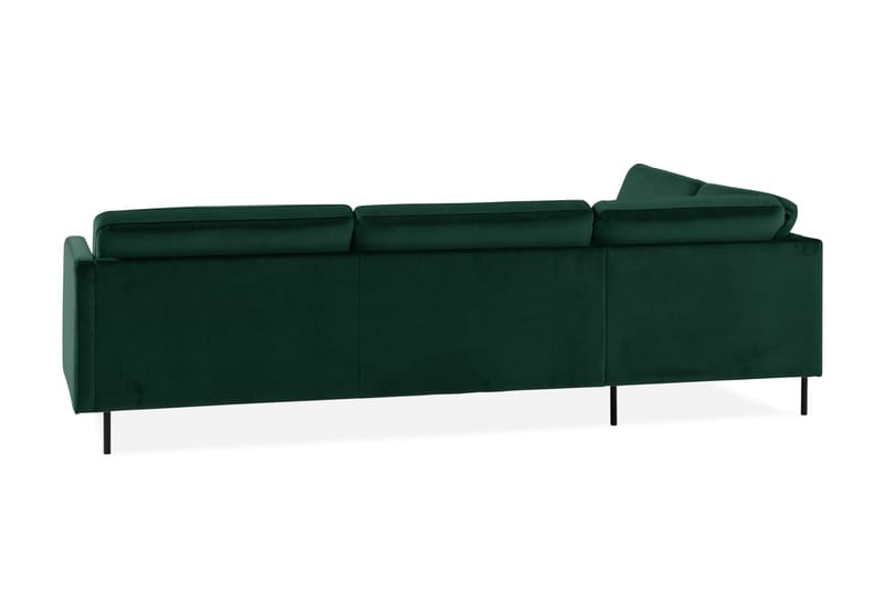 Samettisohva Elion 2,5:n ist avopäädyllä Vasen - Vihreä - Huonekalut - Sohva - Divaanisohva - 2 istuttava sohva divaanilla