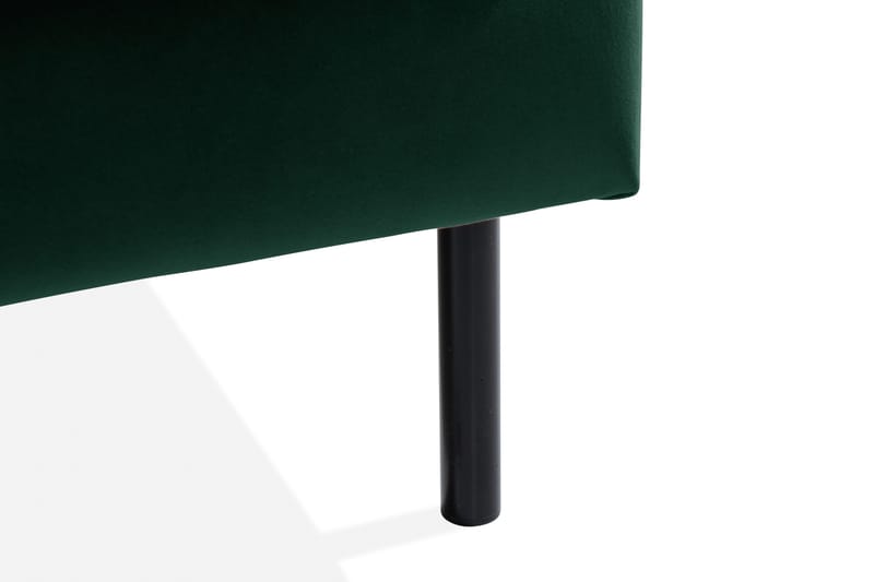 Samettisohva Elion 2,5:n ist avopäädyllä Vasen - Vihreä - Huonekalut - Sohva - Divaanisohva - 2 istuttava sohva divaanilla