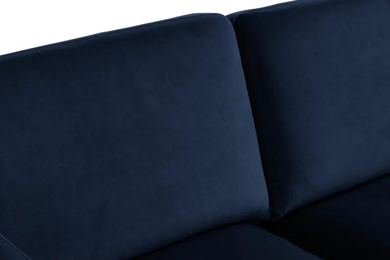 Samettisohva Elion 2:n ist divaanilla Oikea - Sininen - Huonekalut - Sohva - Divaanisohva - 2 istuttava sohva divaanilla