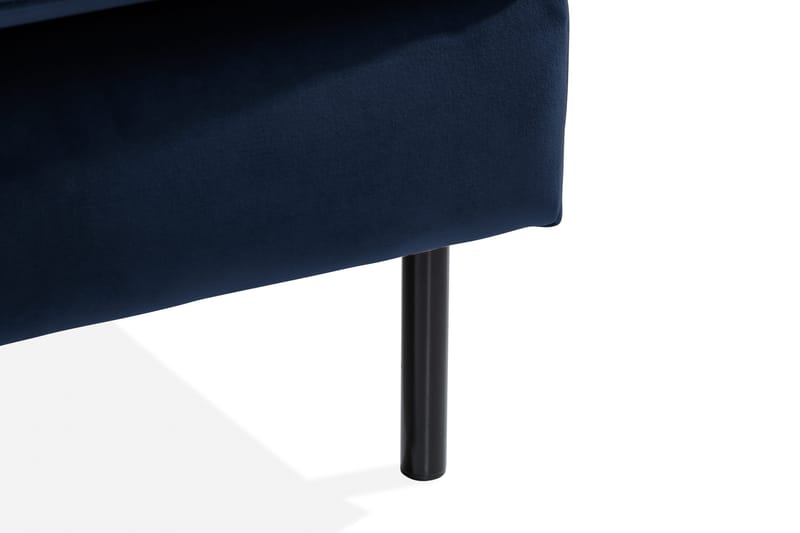 Samettisohva Elion 2:n ist divaanilla Vasen - Sininen - Huonekalut - Sohva - Divaanisohva - 2 istuttava sohva divaanilla