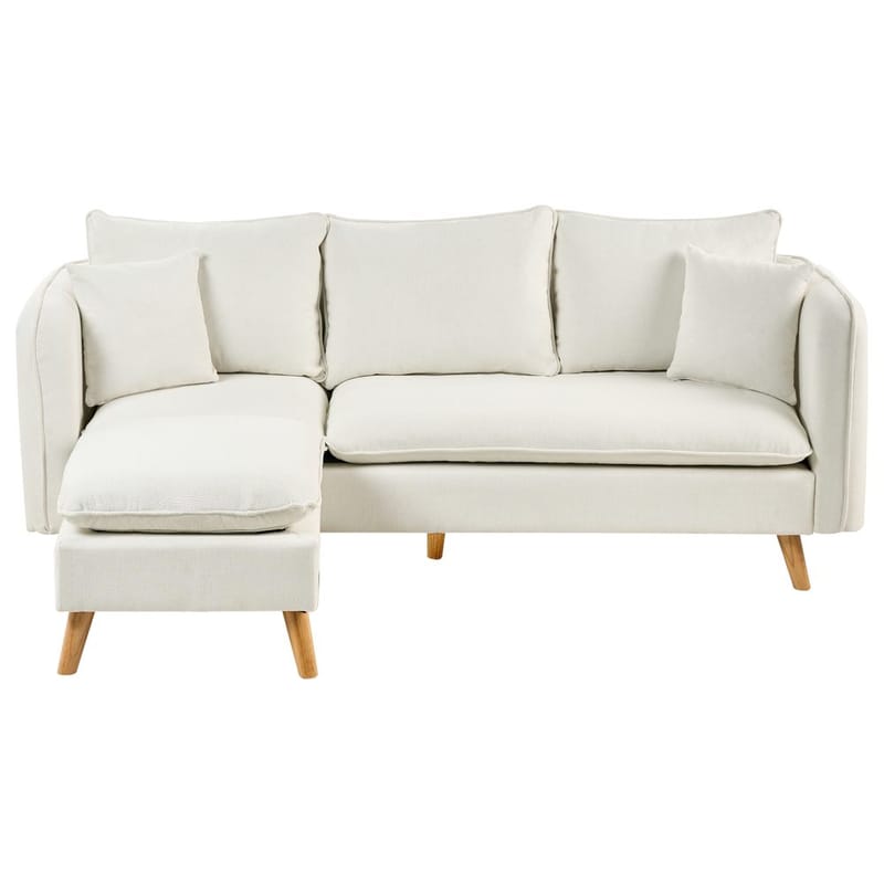 3-istuttava sohva Dalvik, Valkoinen, Ruskea