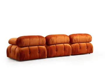 Belgin Kupliva Divaanisohva 3-istuttava 288 cm - Oranssi - Huonekalut - Sohva - Moduulisohva - Moduulisohvakokonaisuus