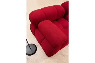 Belgin Kupliva Divaanisohva 3-istuttava 288 cm - Punainen - Huonekalut - Sohva - Moduulisohva - Moduulisohvakokonaisuus