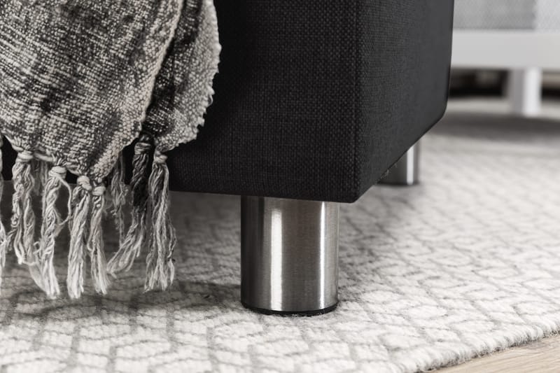 Crazy 3-istuttava Käännettävä L-muotoinen Divaanisohva Kankaalla - Antrasiitti - Huonekalut - Sohva - Divaanisohva - 3 istuttava sohva divaanilla