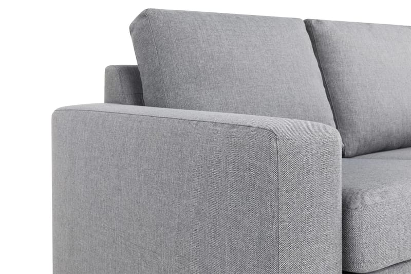 Crazy 3-istuttava Käännettävä L-muotoinen Divaanisohva Kankaalla - Harmaa - Huonekalut - Sohva - Divaanisohva - 3 istuttava sohva divaanilla