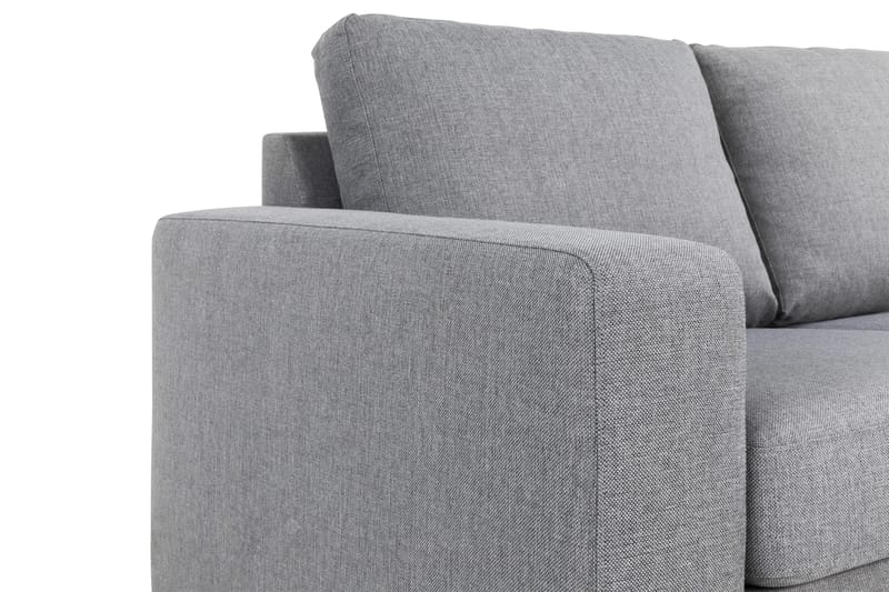 Crazy 3-istuttava Käännettävä L-muotoinen Divaanisohva Kankaalla - Harmaa - Huonekalut - Sohva - Divaanisohva - 3 istuttava sohva divaanilla