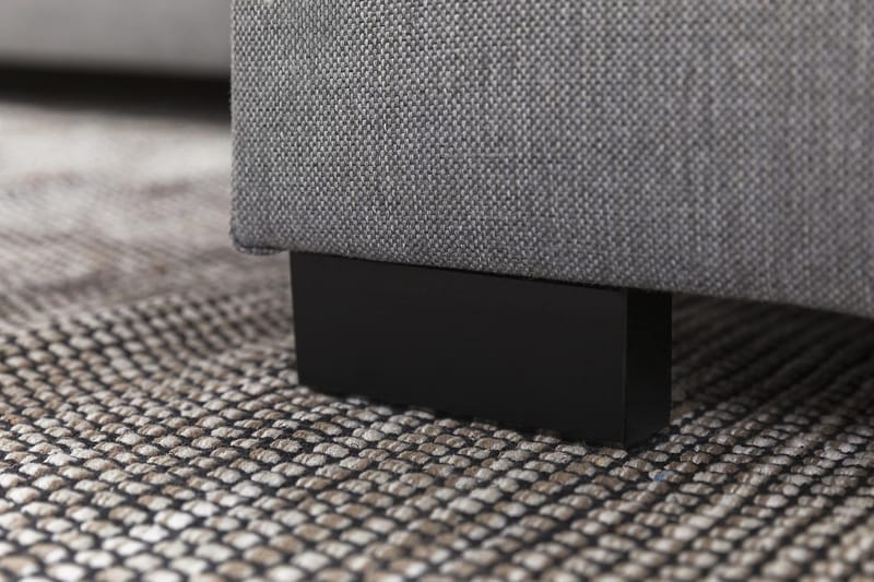 Crazy 3-istuttava Käännettävä L-muotoinen Divaanisohva Kankaalla - Harmaa - Huonekalut - Sohva - Divaanisohva - 3 istuttava sohva divaanilla