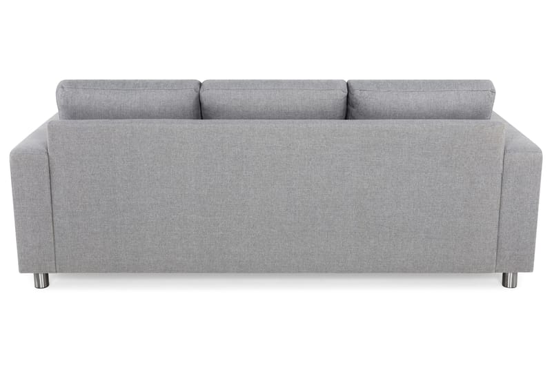 Crazy 3-istuttava Käännettävä L-muotoinen Divaanisohva Kankaalla - Harmaa - Huonekalut - Sohva - Divaanisohva - 3 istuttava sohva divaanilla