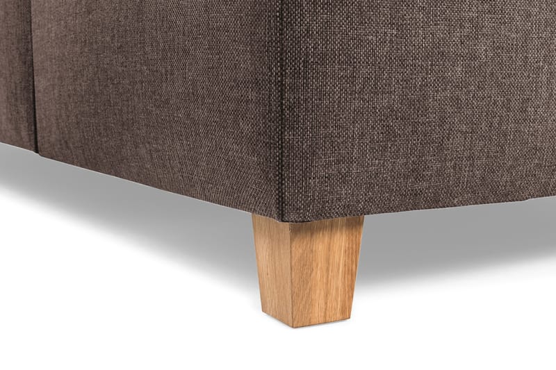 Crazy 3-istuttava Käännettävä L-muotoinen Divaanisohva Kankaalla - Ruskea - Huonekalut - Sohva - Divaanisohva - 3 istuttava sohva divaanilla