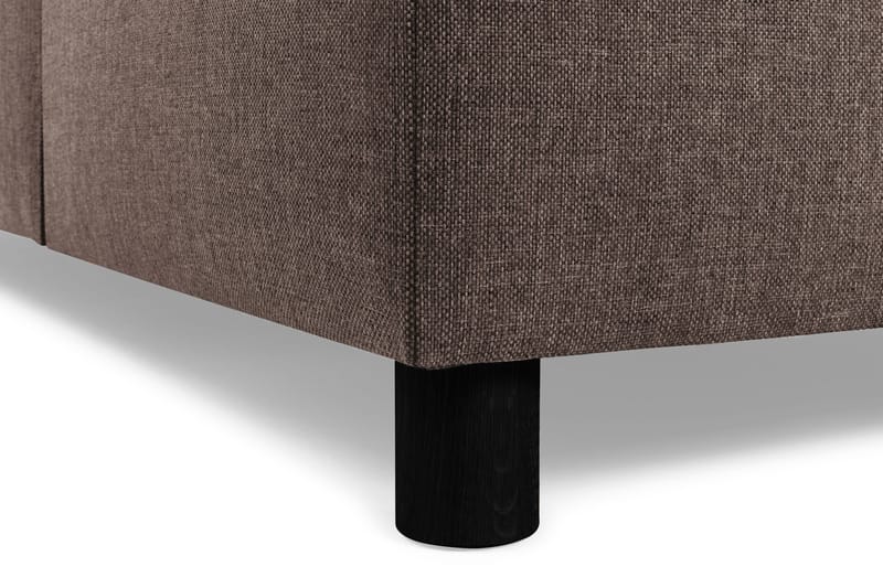 Crazy 3-istuttava Käännettävä L-muotoinen Divaanisohva Kankaalla - Ruskea - Huonekalut - Sohva - Divaanisohva - 3 istuttava sohva divaanilla