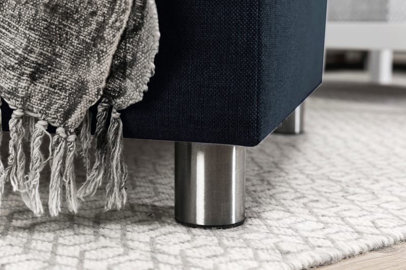 Crazy 3-istuttava Käännettävä L-muotoinen Divaanisohva Kankaalla - Sininen - Huonekalut - Sohva - Divaanisohva - 3 istuttava sohva divaanilla