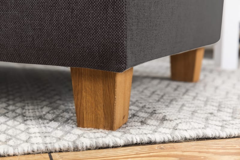 Crazy 3-istuttava Käännettävä L-muotoinen Divaanisohva Kankaalla - Tummanharmaa - Huonekalut - Sohva - Divaanisohva - 3 istuttava sohva divaanilla