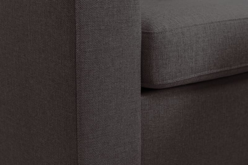 Crazy 3-istuttava Käännettävä L-muotoinen Divaanisohva Kankaalla - Tummanharmaa - Huonekalut - Sohva - Divaanisohva - 3 istuttava sohva divaanilla