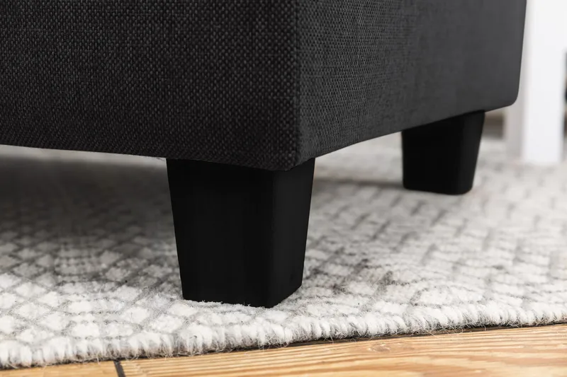 Crazy 3-istuttava Oikeakätinen L-muotoinen Divaanisohva Kankaalla - Antrasiitti - Huonekalut - Sohva - Divaanisohva - 3 istuttava sohva divaanilla