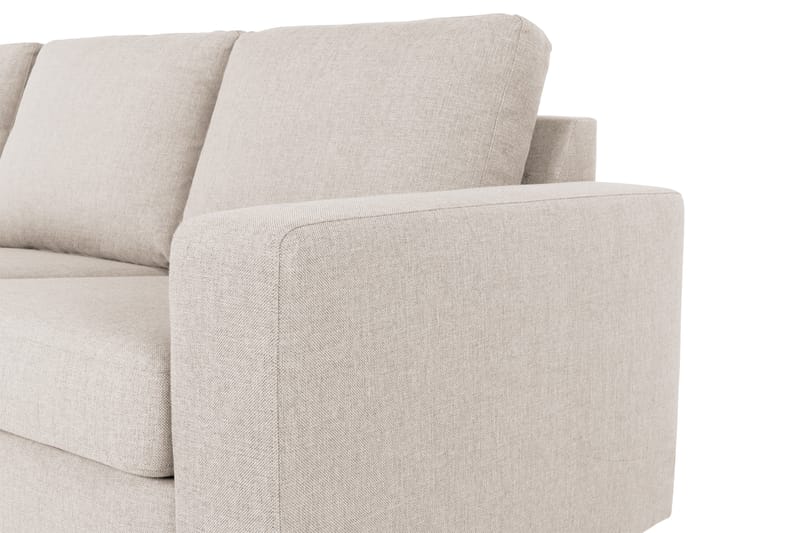 Crazy 3-istuttava Vasenkätinen L-muotoinen Divaanisohva Kankaalla - Beige - Huonekalut - Sohva - Divaanisohva - 3 istuttava sohva divaanilla