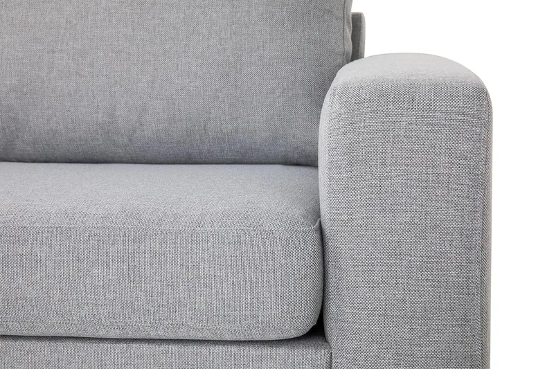 Crazy 3-istuttava Vasenkätinen L-muotoinen Divaanisohva Kankaalla - Harmaa - Huonekalut - Sohva - Divaanisohva - 3 istuttava sohva divaanilla