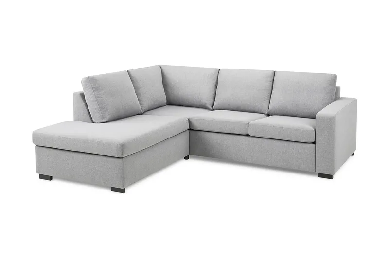 Crazy 3-istuttava Vasenkätinen L-muotoinen Divaanisohva Kankaalla - Harmaa - Huonekalut - Sohva - Divaanisohva - 3 istuttava sohva divaanilla