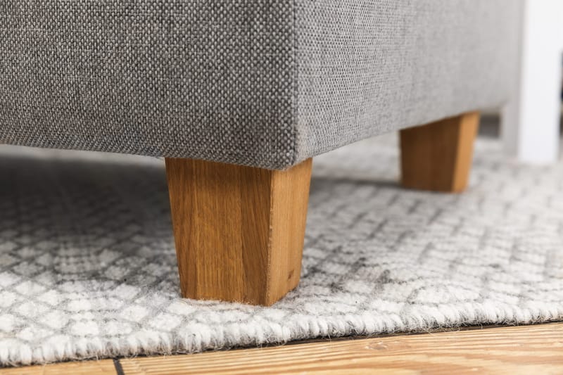 Crazy 4-istuttava Oikeakätinen L-muotoinen Divaanisohva Kankaalla - Harmaa - Huonekalut - Sohva - Divaanisohva - 3 istuttava sohva divaanilla