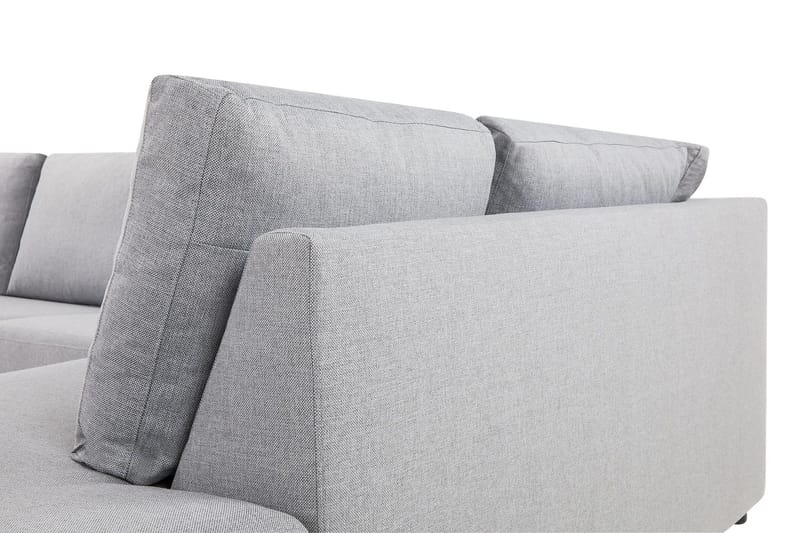 Crazy 4-istuttava Oikeakätinen L-muotoinen Divaanisohva Kankaalla - Harmaa - Huonekalut - Sohva - Divaanisohva - 3 istuttava sohva divaanilla