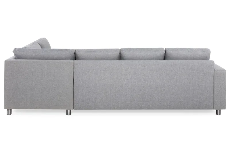Crazy 4-istuttava Oikeakätinen L-muotoinen Divaanisohva Kankaalla - Harmaa - Huonekalut - Sohva - Divaanisohva - 3 istuttava sohva divaanilla