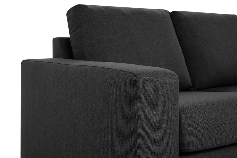 Crazy 4-istuttava Oikeakätinen L-muotoinen Divaanisohva Kankaalla - Tummanharmaa - Huonekalut - Sohva - Divaanisohva - 3 istuttava sohva divaanilla