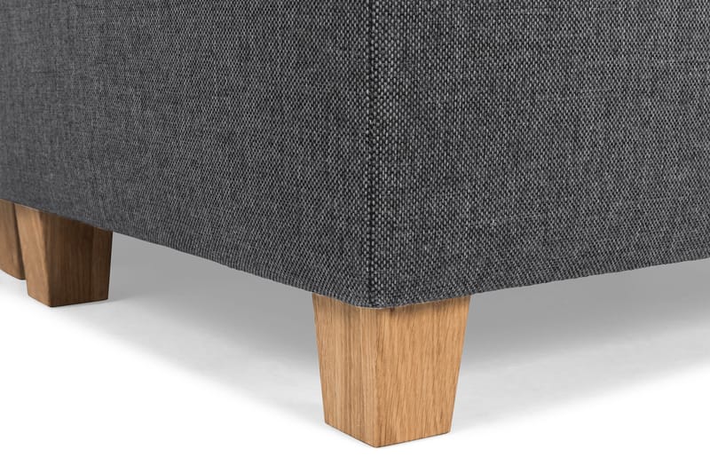 Crazy 4-istuttava Oikeakätinen L-muotoinen Divaanisohva Kankaalla - Tummanharmaa - Huonekalut - Sohva - Divaanisohva - 3 istuttava sohva divaanilla