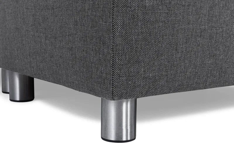 Crazy 4-istuttava Oikeakätinen L-muotoinen Divaanisohva Kankaalla - Tummanharmaa - Huonekalut - Sohva - Divaanisohva - 3 istuttava sohva divaanilla